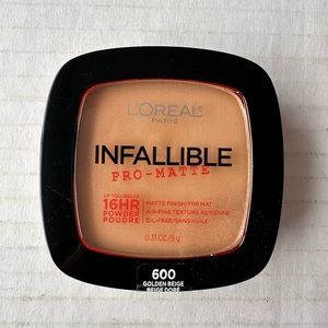 New loreal Paris infallible 16 hrs pro mate powder in 600 golden beige
